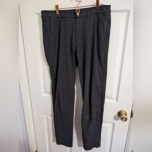 Lululemon Commission Pants Mens Gray Golf Active Performance Slim Size 33x31